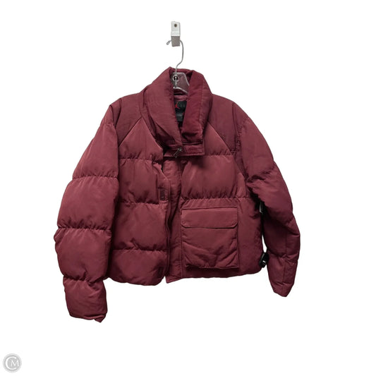 Jacket Luxury Designer By Jordan In Maroon, Size: M