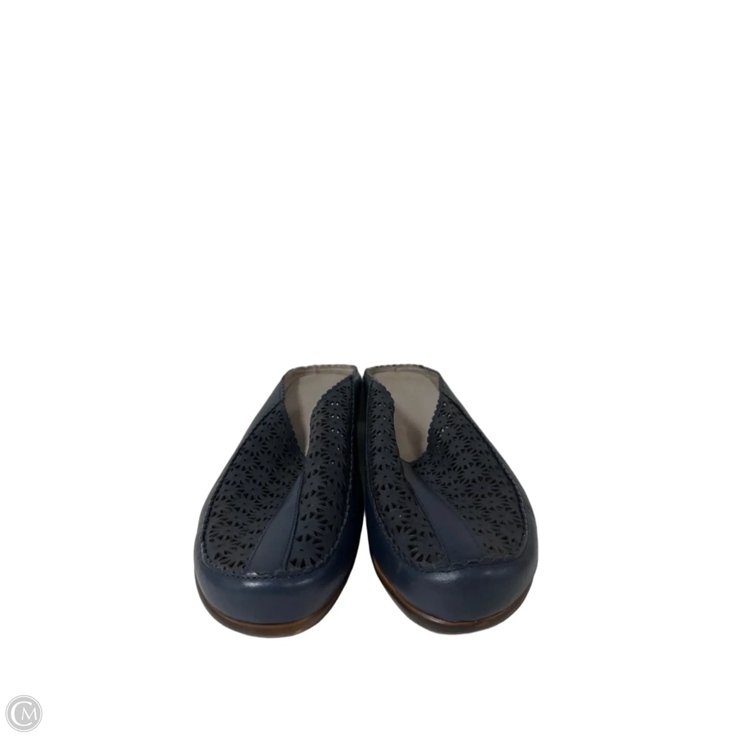 Shoes Heels Wedge By Easy Spirit In Navy, Size: 10