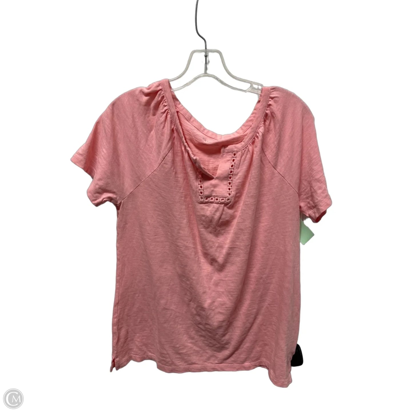 Top Short Sleeve By Talbots In Pink, Size: M