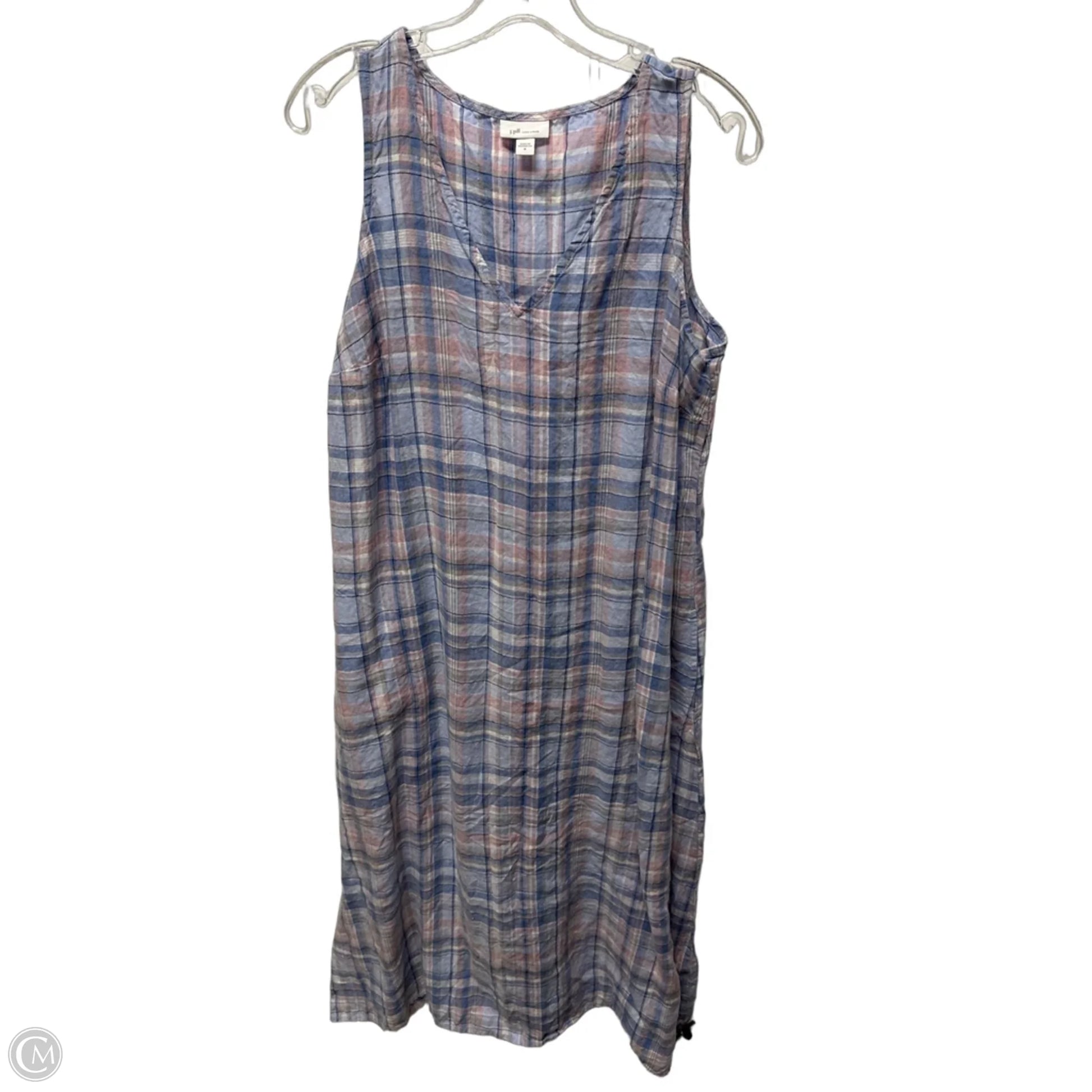 Dress Casual Maxi By J. Jill In Plaid Pattern, Size: M – Clothes Mentor Palm Harbor FL #150