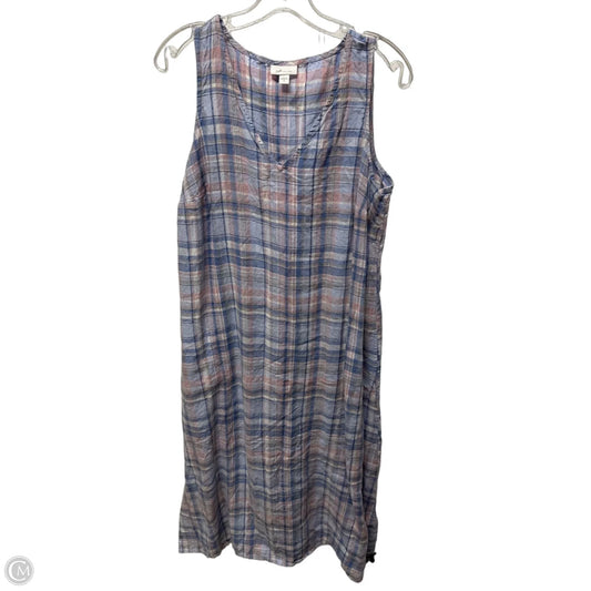 Dress Casual Maxi By J. Jill In Plaid Pattern, Size: M