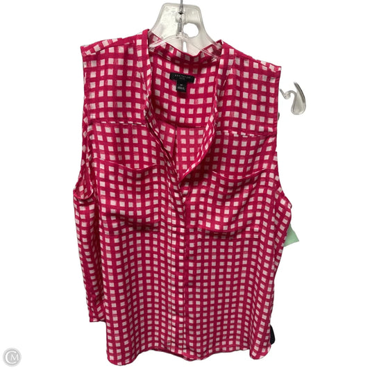 Top Sleeveless By Ann Taylor In Pink, Size: M