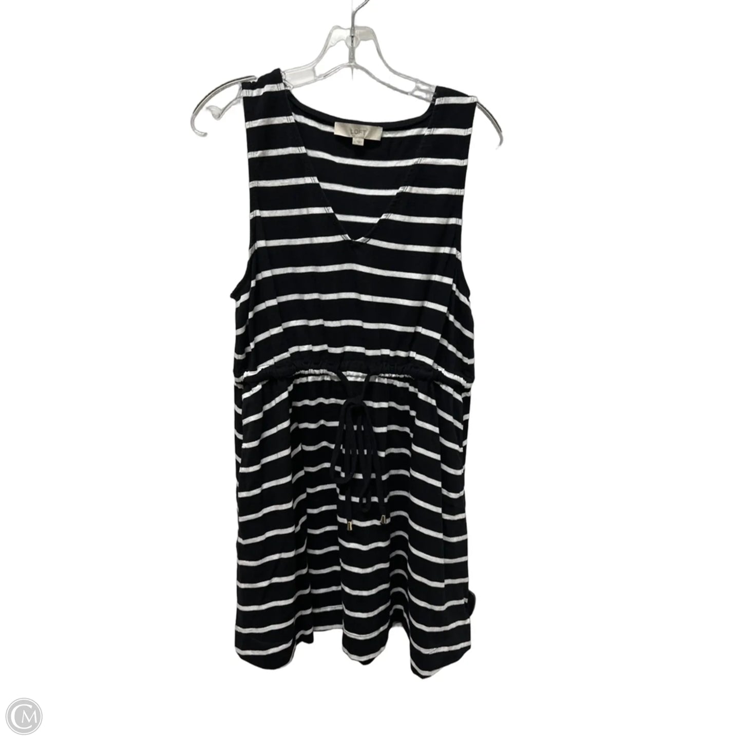 Dress Casual Short By Loft In Black & White, Size: L