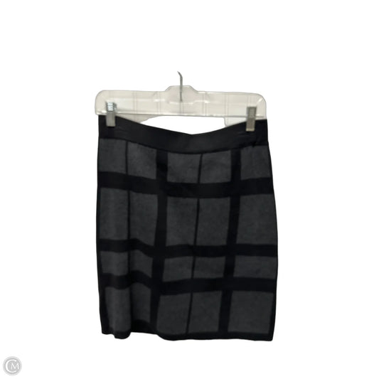 Skirt Mini & Short By Loft In Black & Grey, Size: S