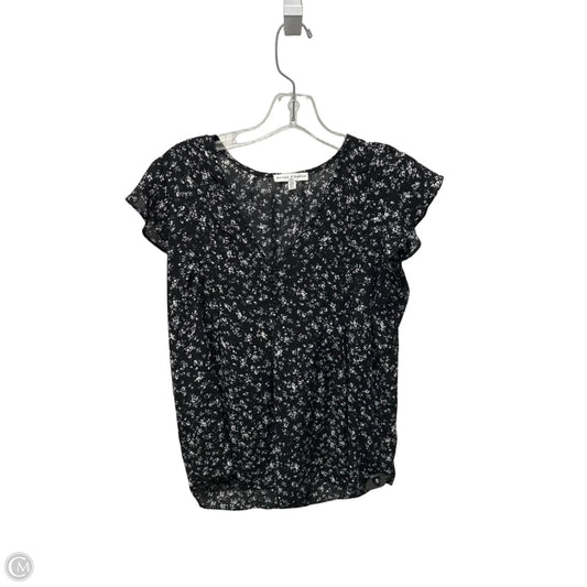 Top Sleeveless By Maison Damelie In Black & White, Size: S