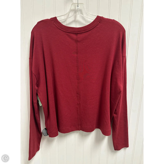 Top Long Sleeve Basic By Rachel Zoe In Red, Size: Xl
