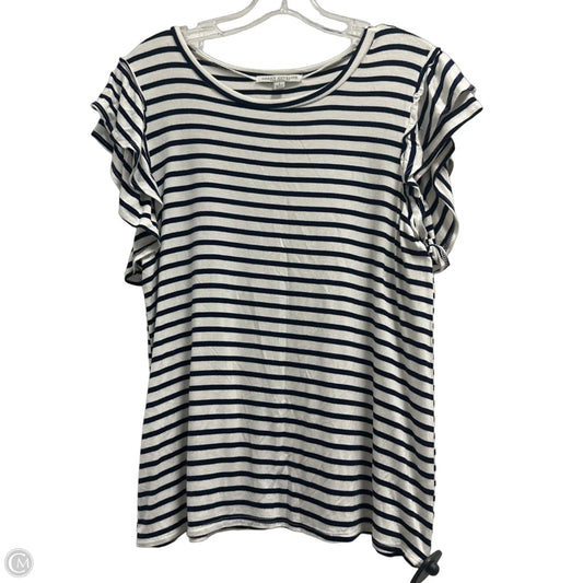 Top Sleeveless By Green Envelope In Striped Pattern, Size: L