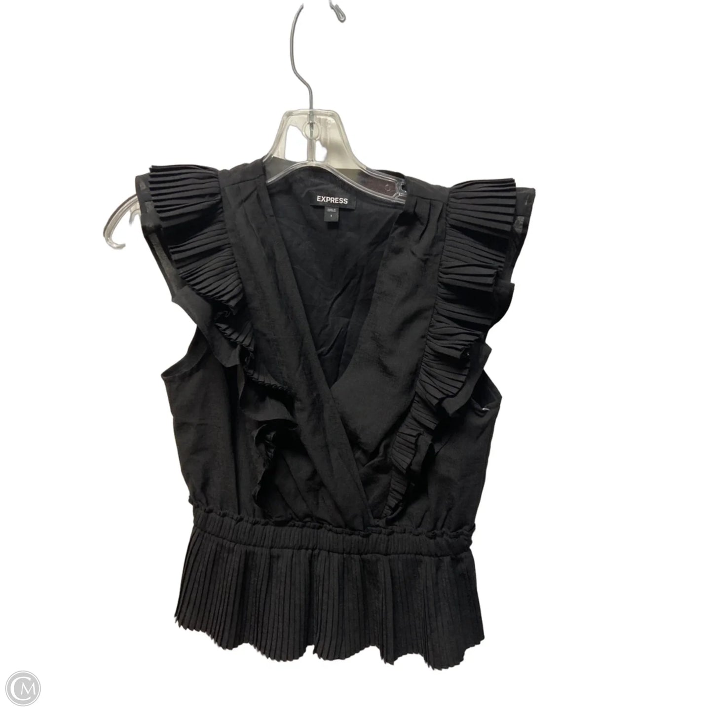 Top Sleeveless By Express In Black, Size: S