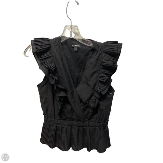 Top Sleeveless By Express In Black, Size: S
