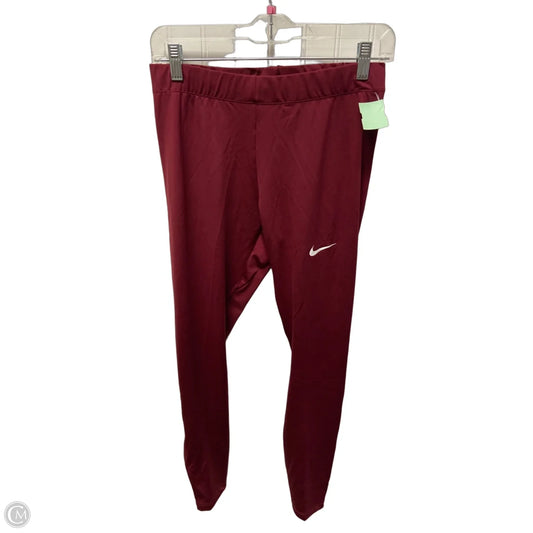 Athletic Pants By Nike Apparel In Red, Size: M