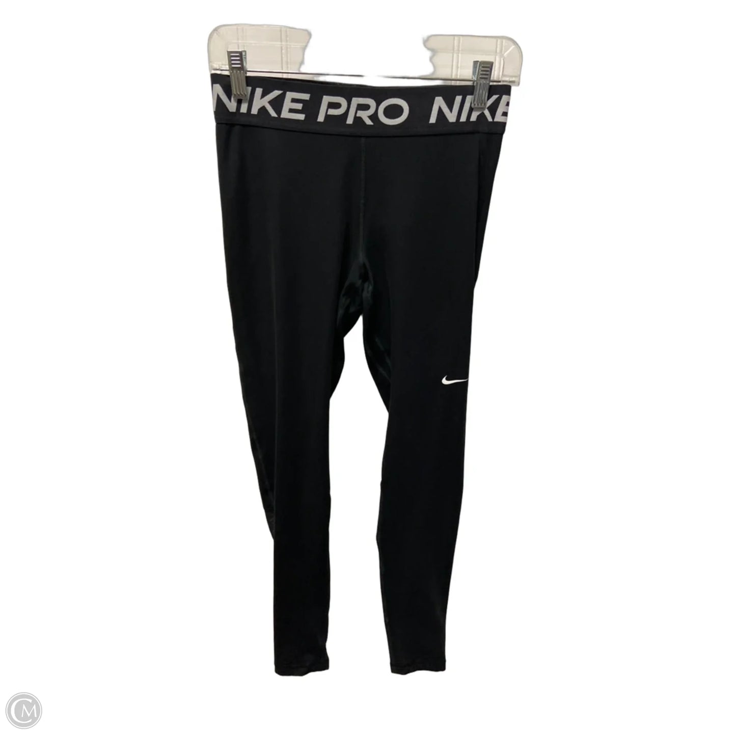 Athletic Leggings By Nike Apparel In Black, Size: M