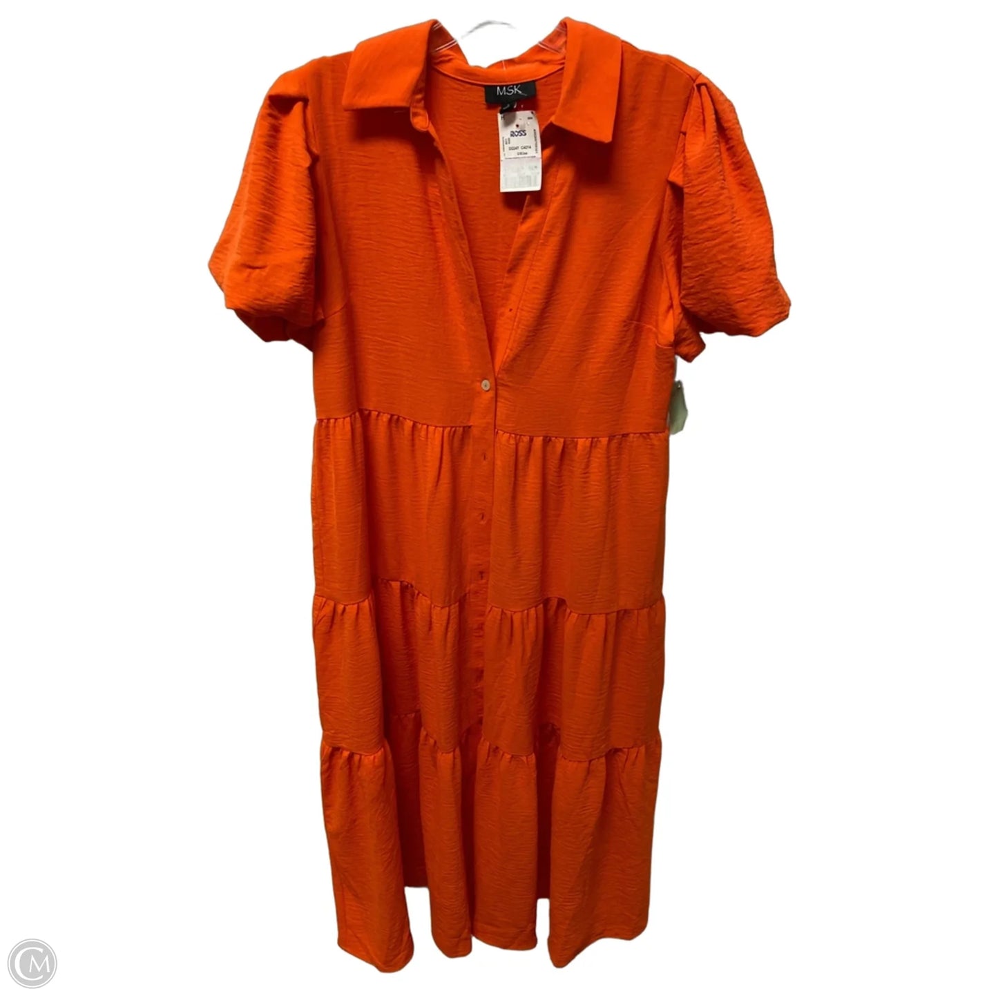 Dress Casual Maxi By Msk In Orange, Size: S