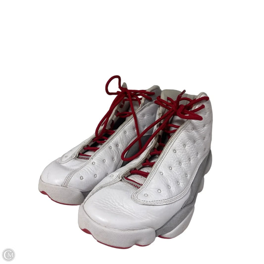 Shoes Luxury Designer By Jordan In White, Size: 8.5