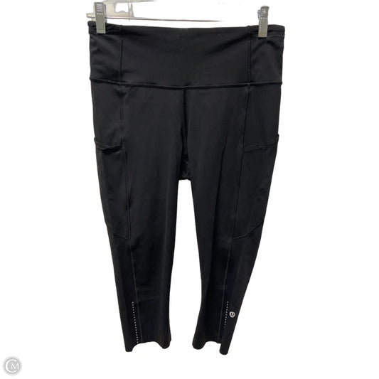 Athletic Capris By Lululemon In Black, Size: M