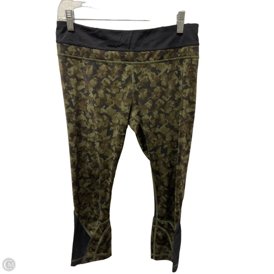 Athletic Capris By Lululemon In Camouflage Print, Size: M