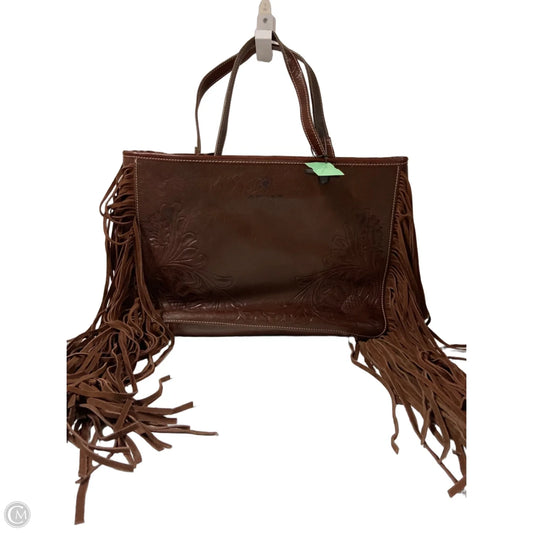 Tote Leather By Ariat, Size: Large