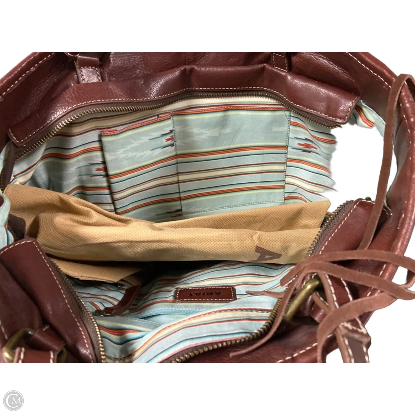 Tote Leather By Ariat, Size: Large