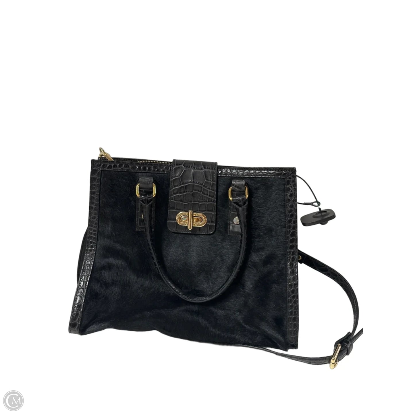 Handbag Leather By Clothes Mentor, Size: Medium