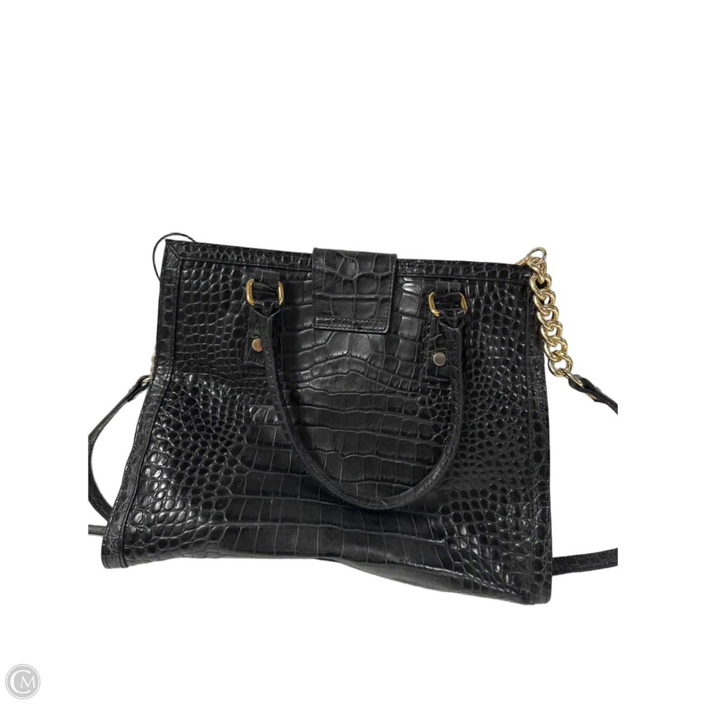 Handbag Leather By Clothes Mentor, Size: Medium