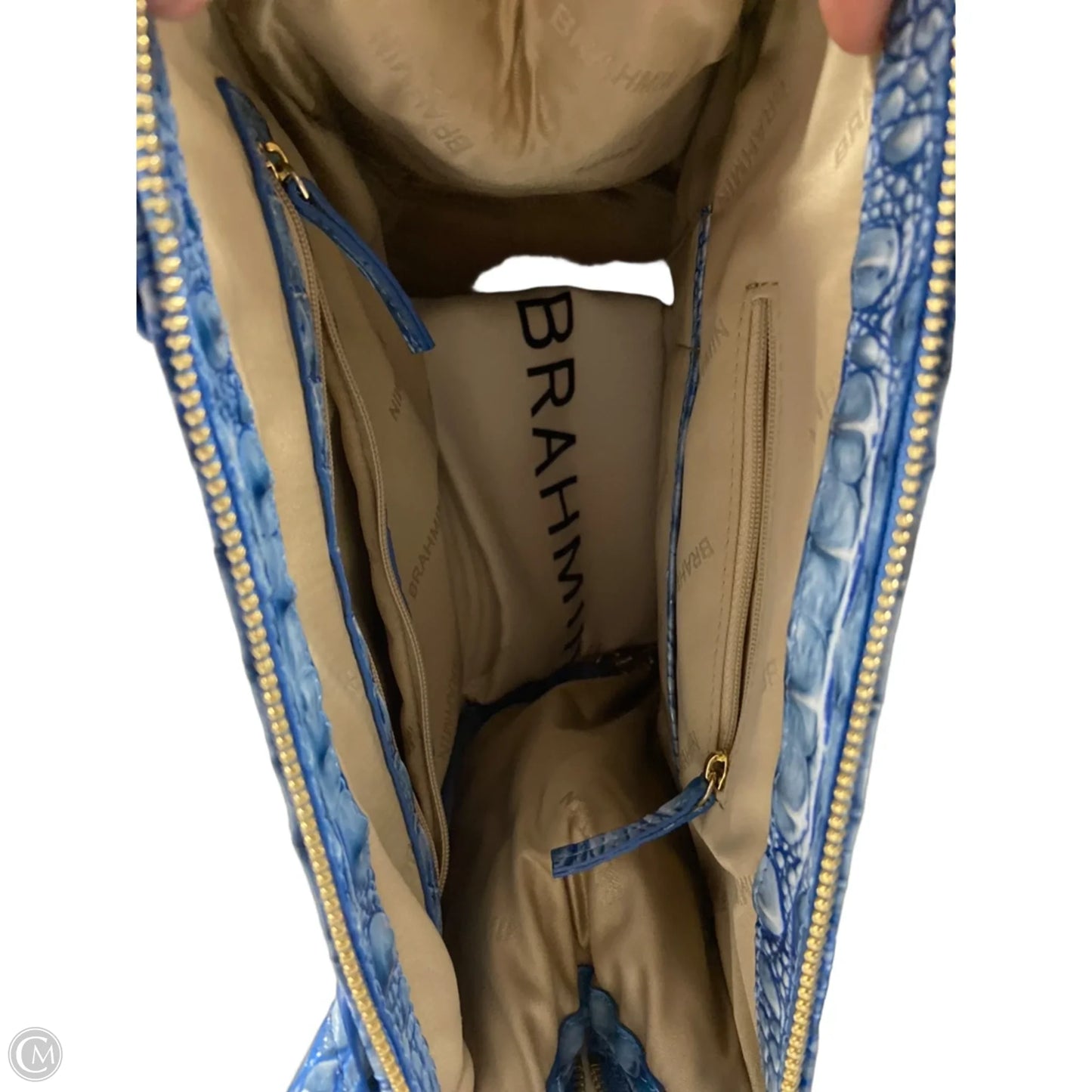 Handbag Designer By Brahmin, Size: Large