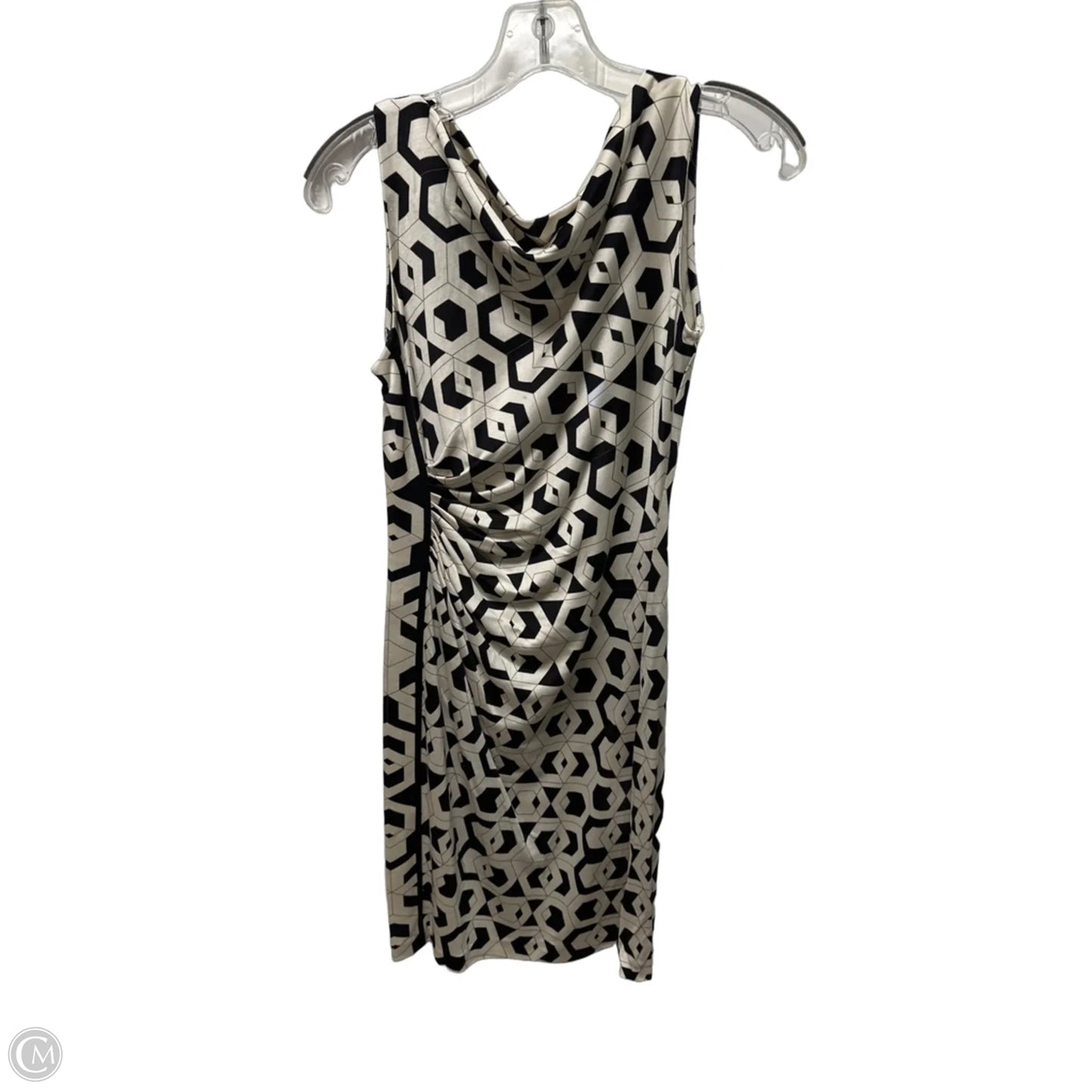 Dress Designer By Diane Von Furstenberg In Black & Cream, Size: Xs