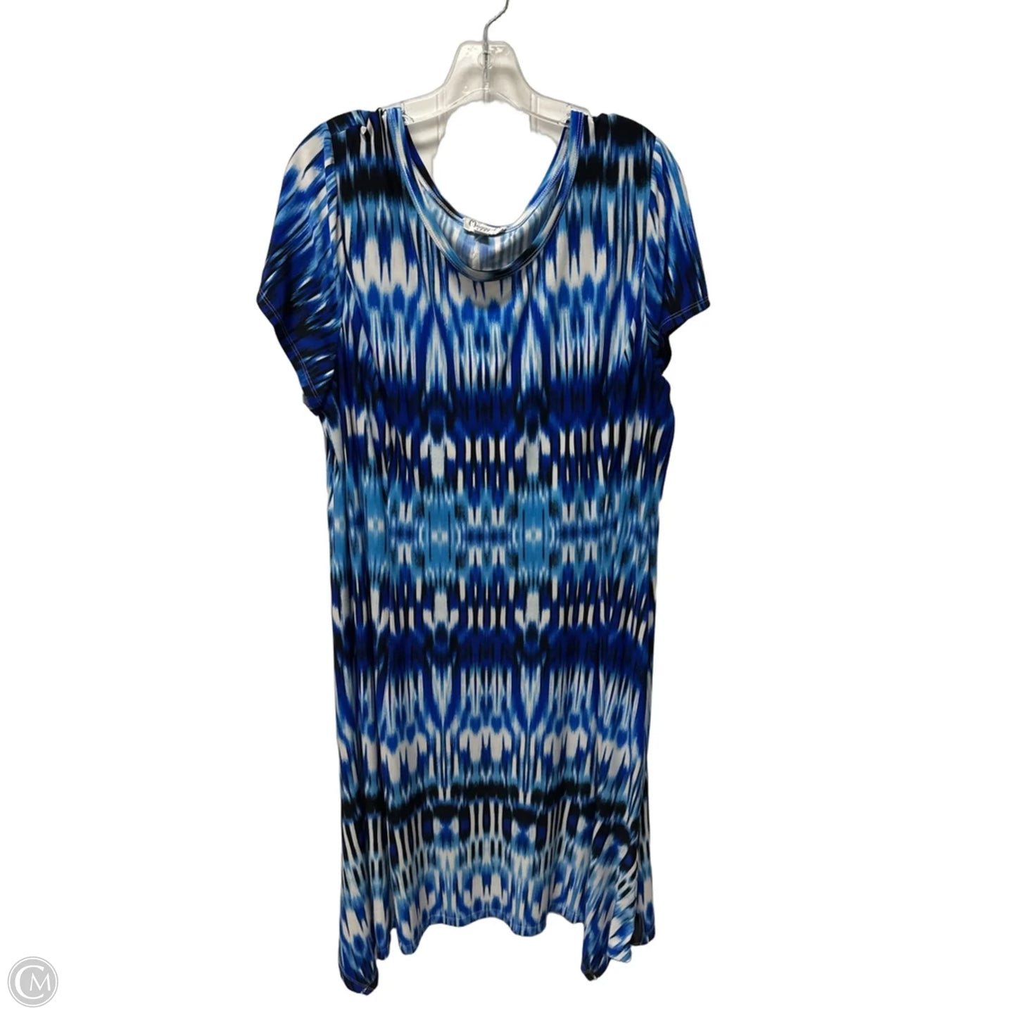Dress Casual Midi By Clothes Mentor In Blue, Size: 3x