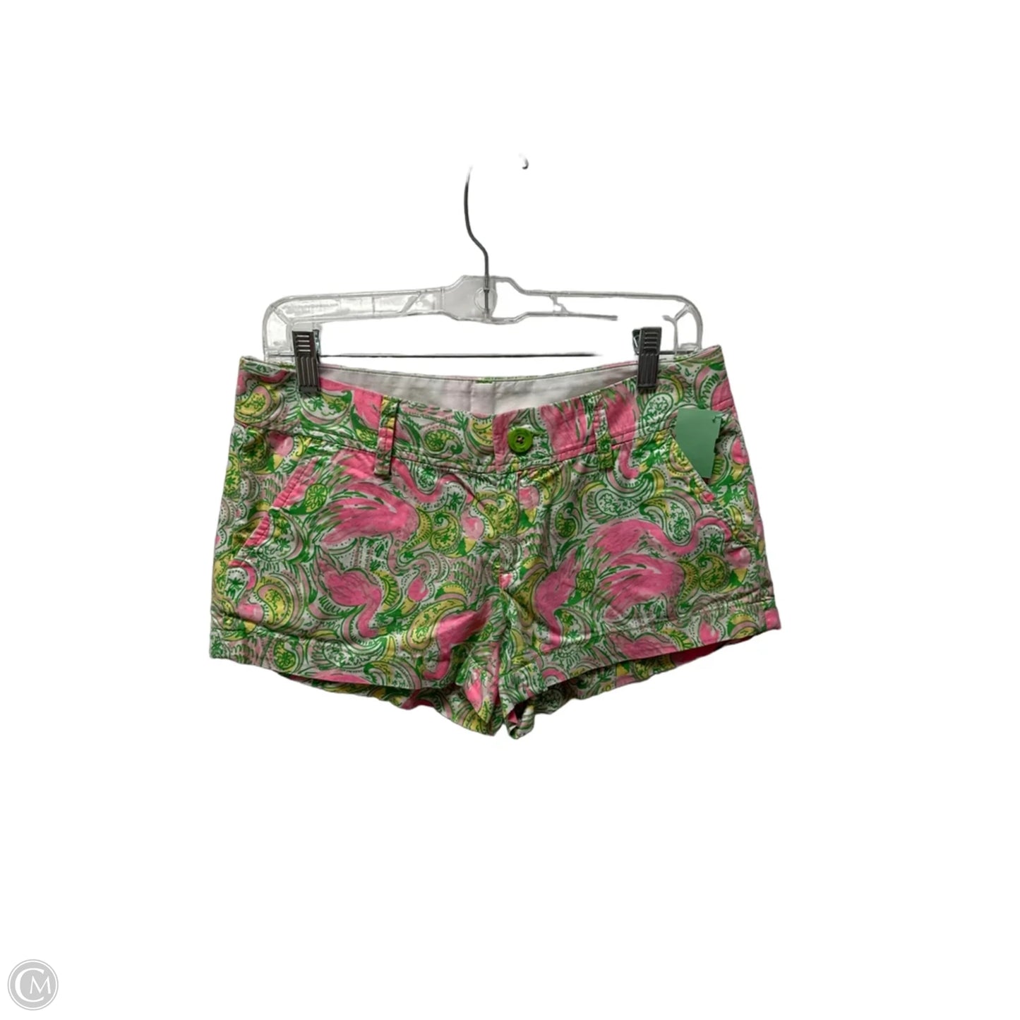 Shorts Designer By Lilly Pulitzer In Green & Pink, Size: 2