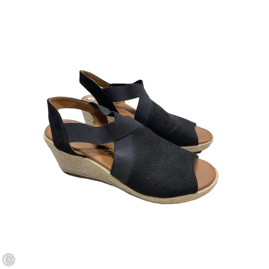 Sandals Heels Wedge By Sonoma In Black, Size: 8