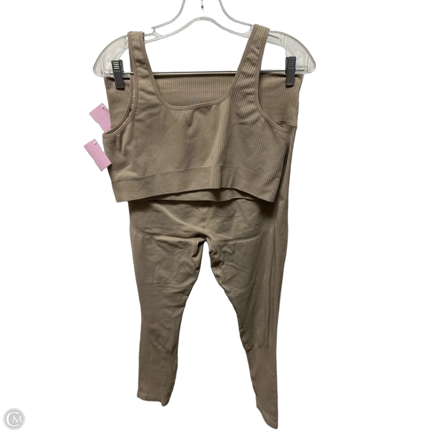 Athletic Pants 2pc By Peloton In Taupe, Size: Xl