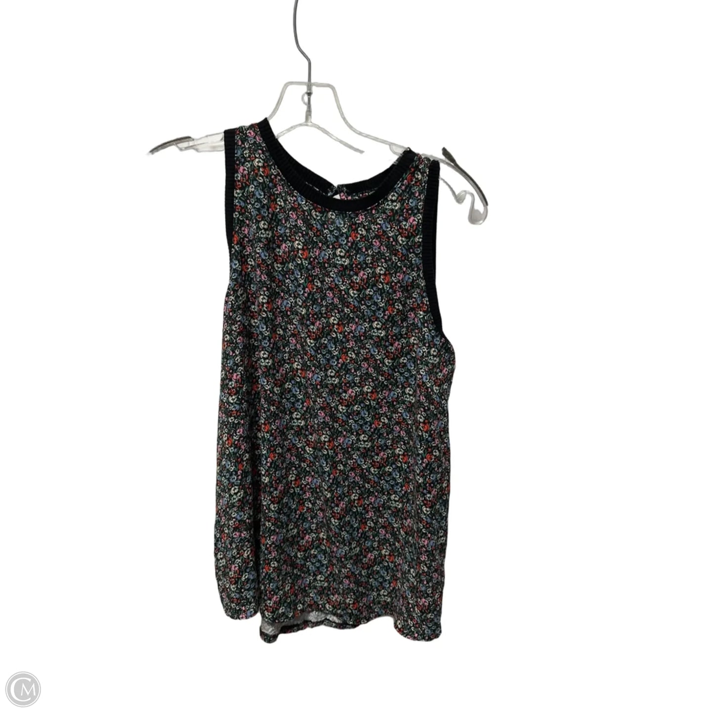 Top Sleeveless By Loft In Black, Size: S