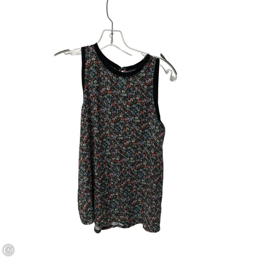 Top Sleeveless By Loft In Black, Size: S