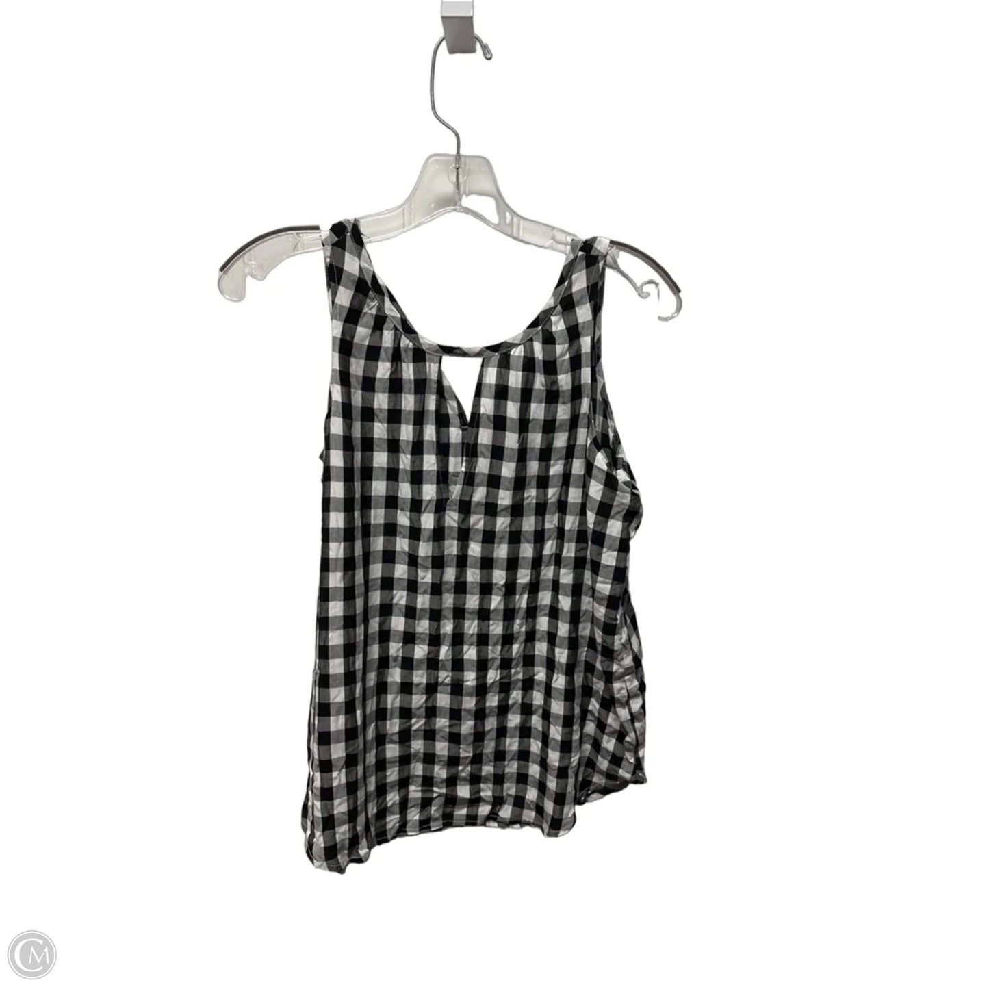 Top Sleeveless By Loft In Black & White, Size: Xs