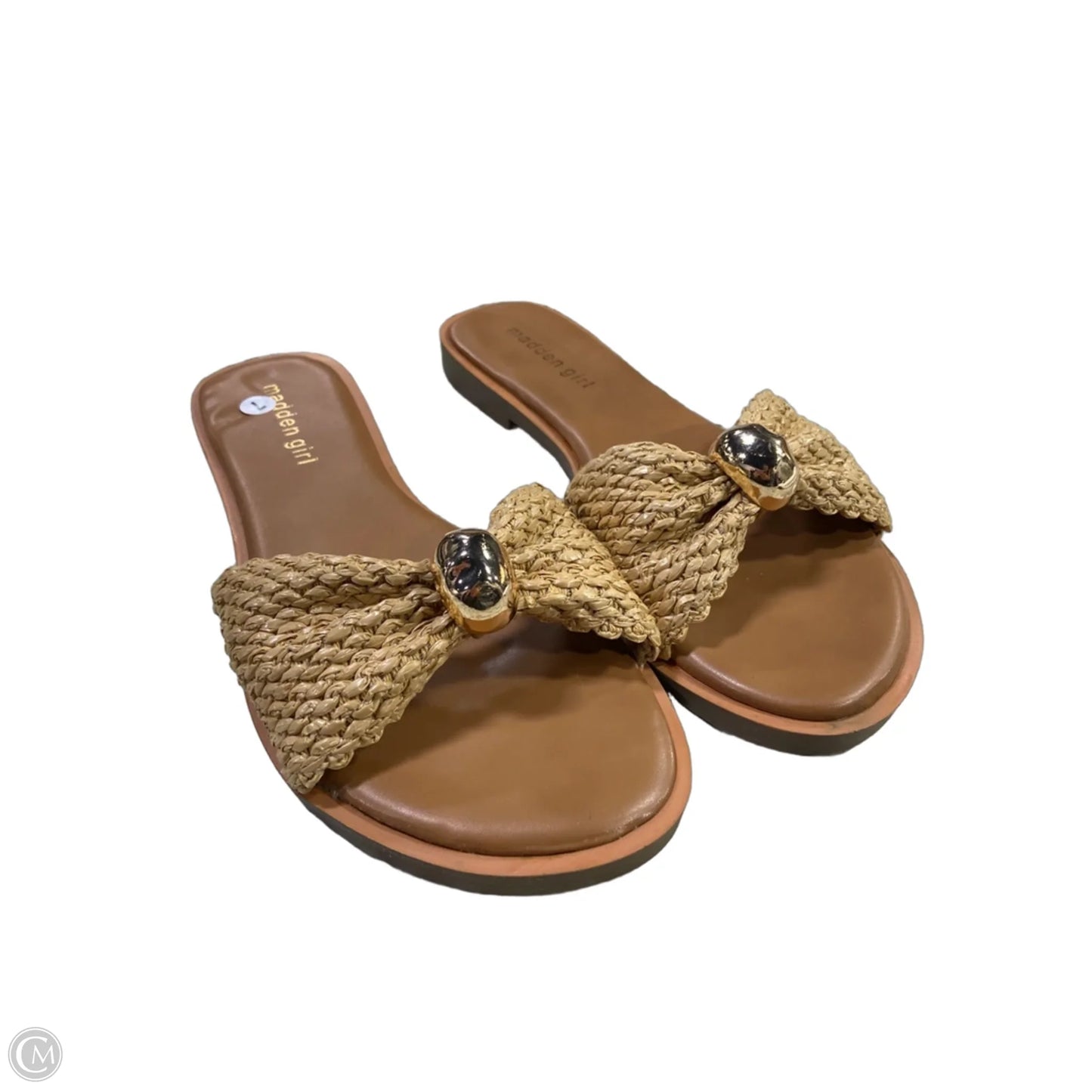 Sandals Flats By Madden Girl In Tan, Size: 7