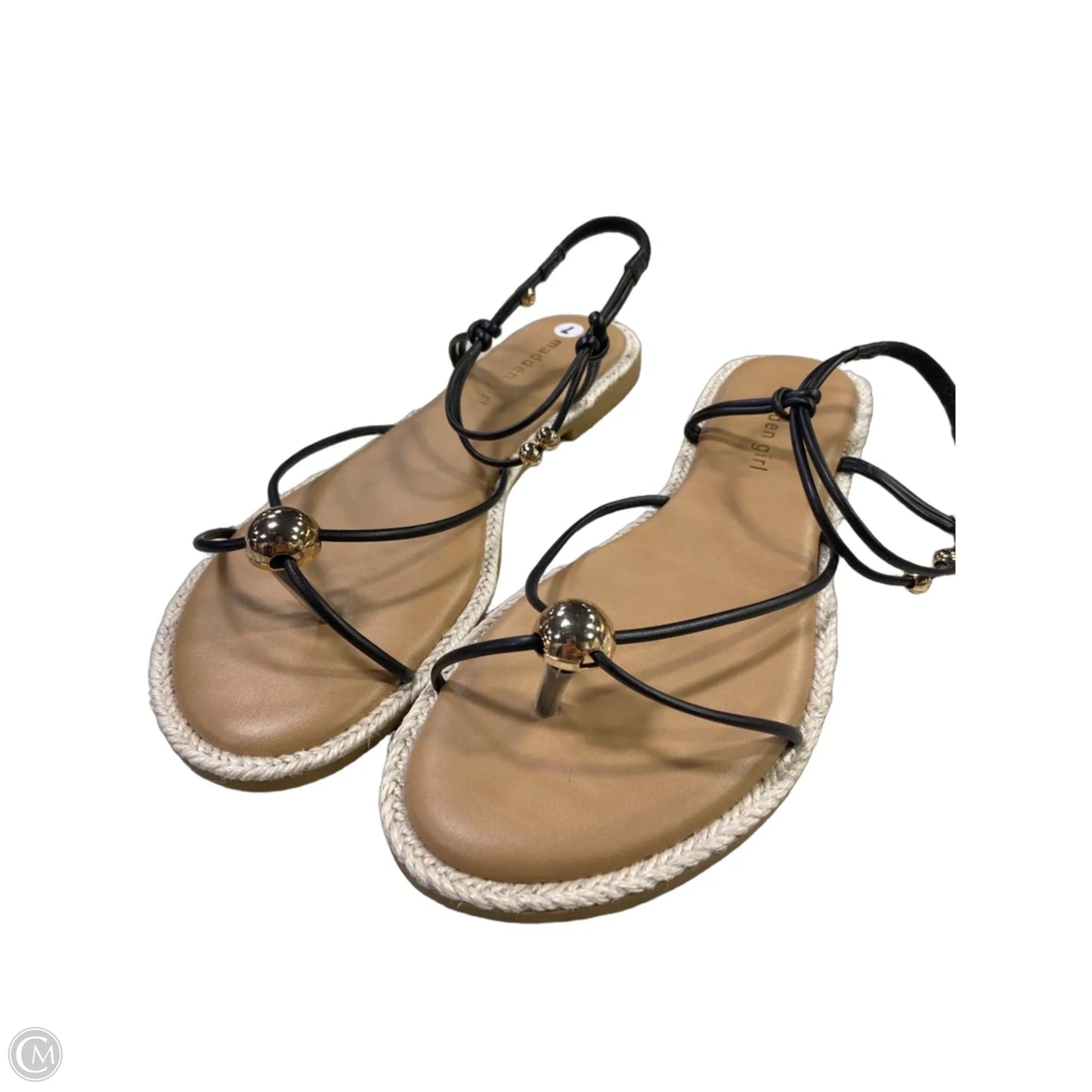 Sandals Flats By Madden Girl In Black, Size: 7