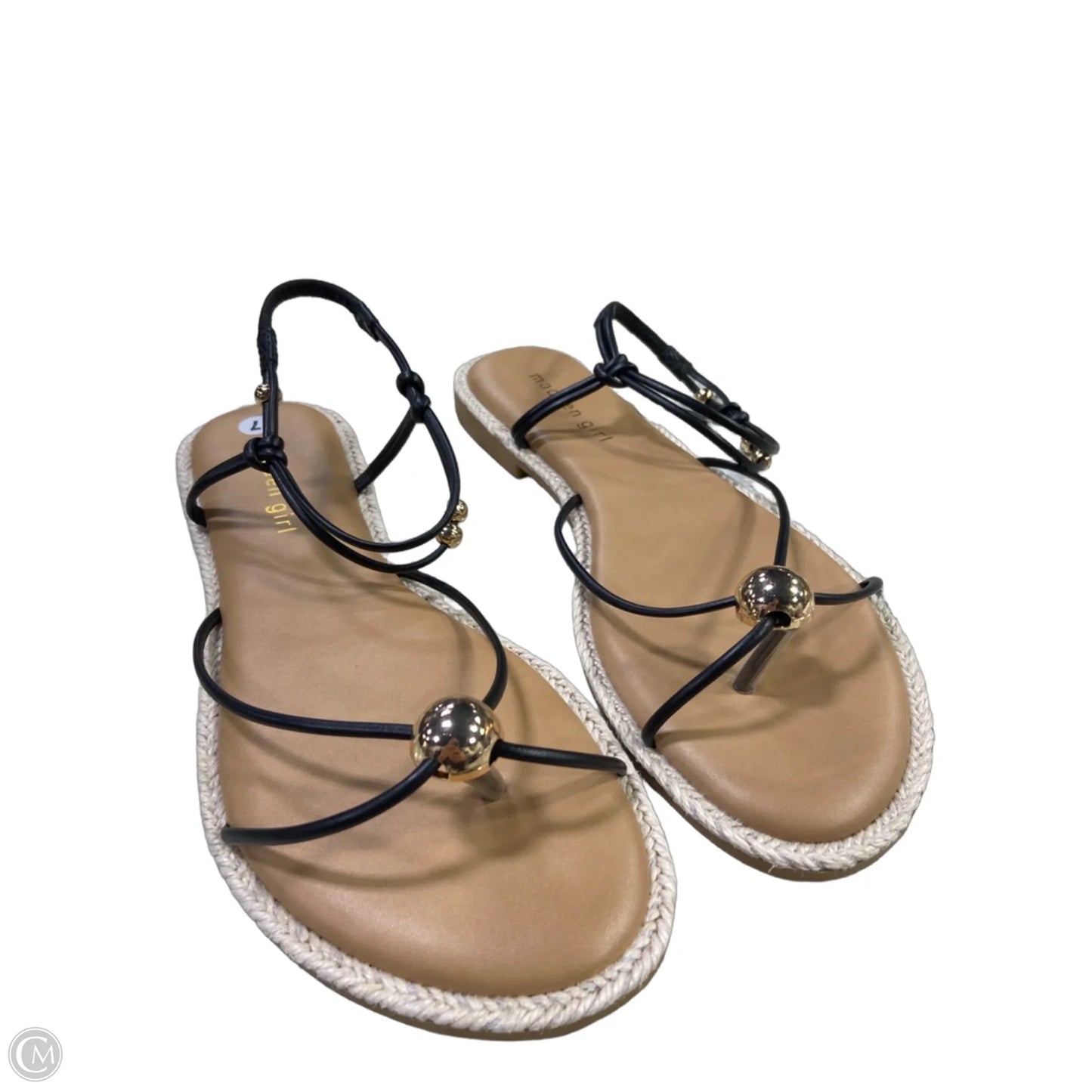 Sandals Flats By Madden Girl In Black, Size: 7
