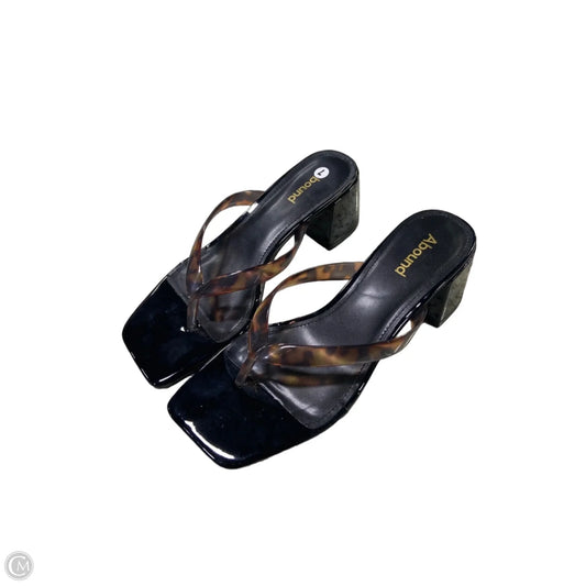 Sandals Heels Block By Abound In Brown, Size: 7