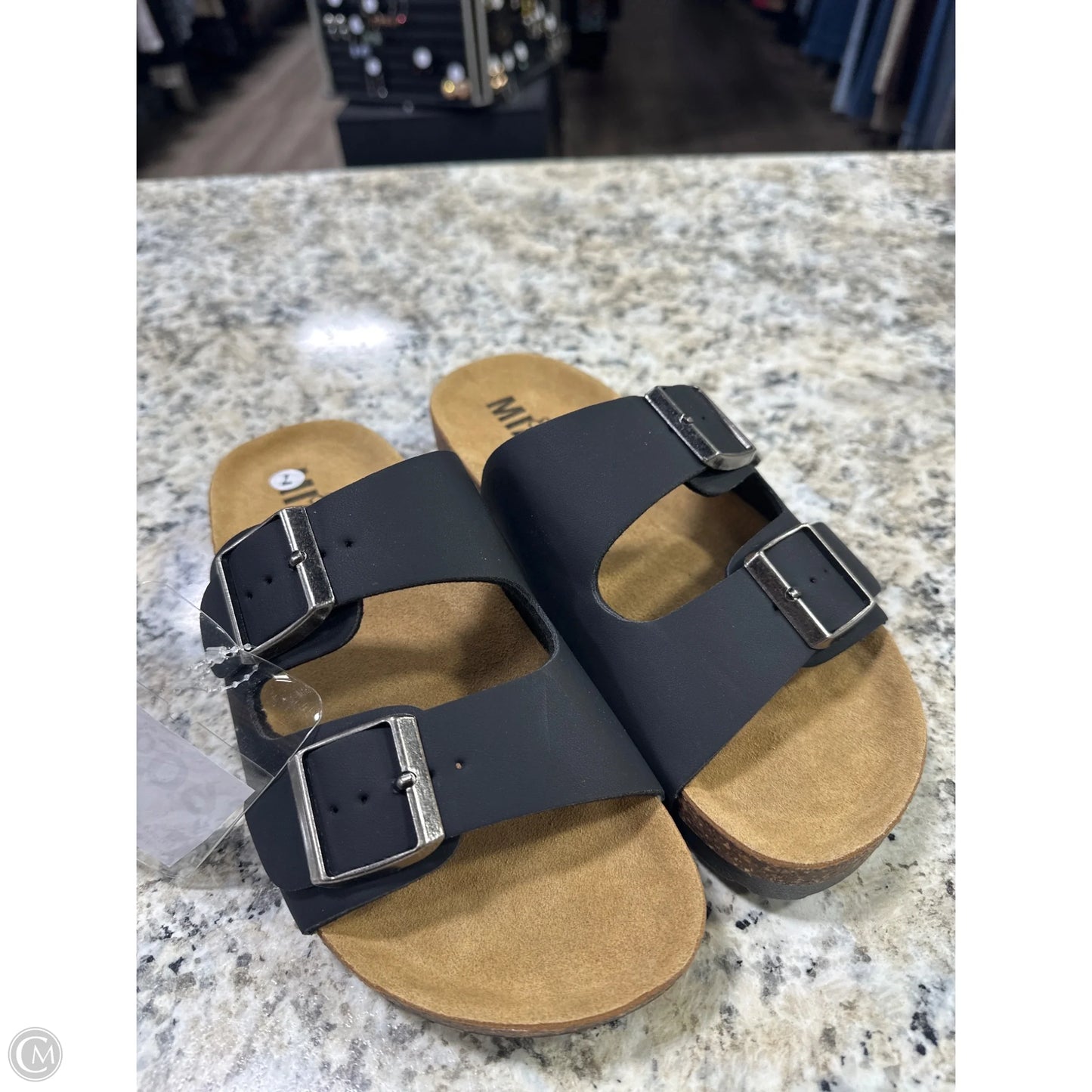 Sandals Flats By Mia In Black, Size: 7