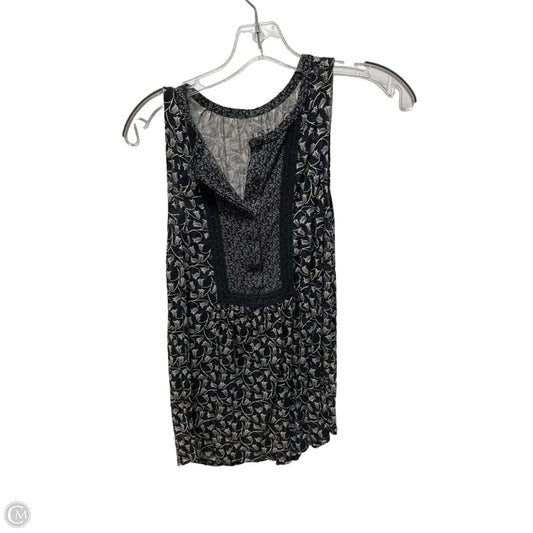 Top Sleeveless By Loft In Navy, Size: S