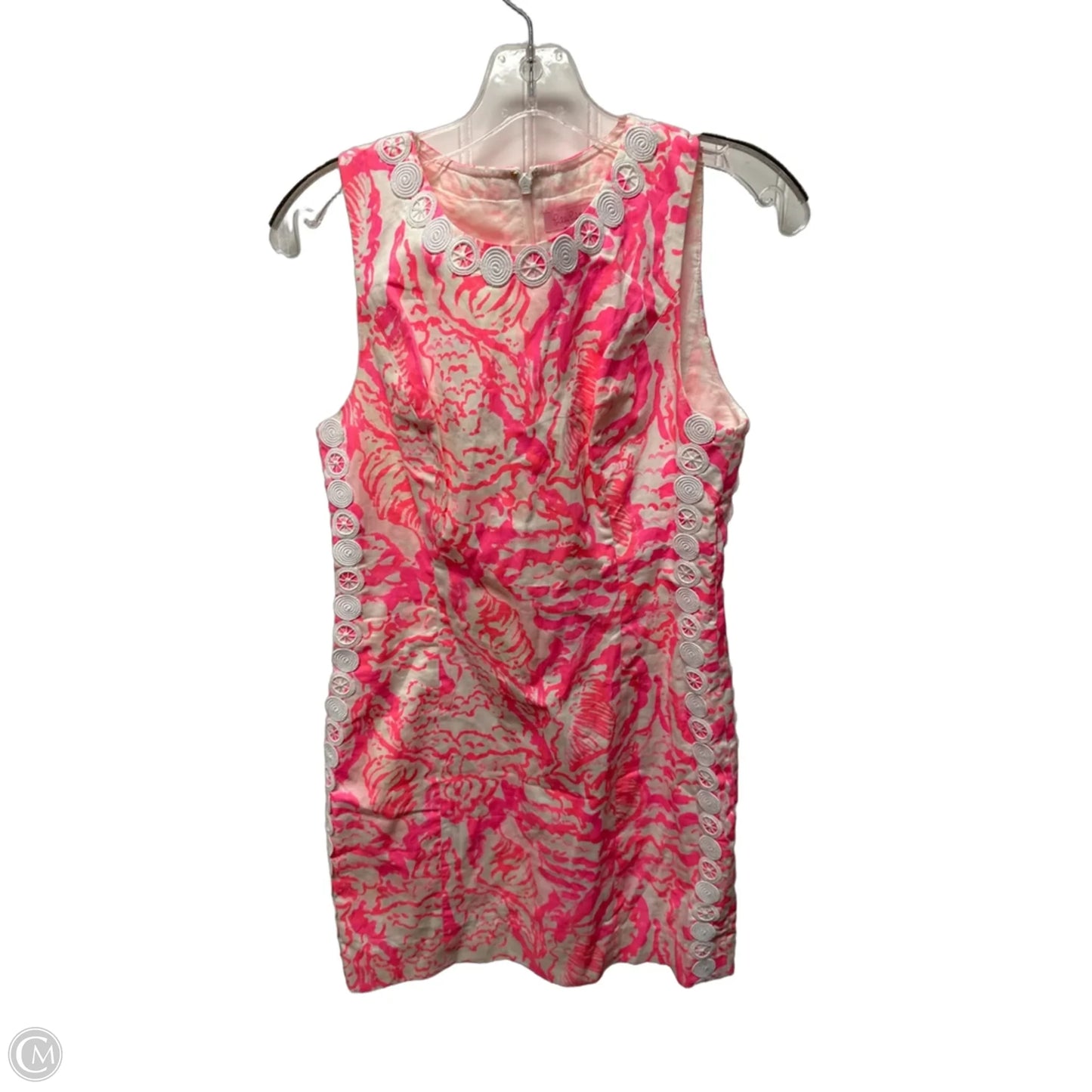 Dress Designer By Lilly Pulitzer In Pink & White, Size: Xs
