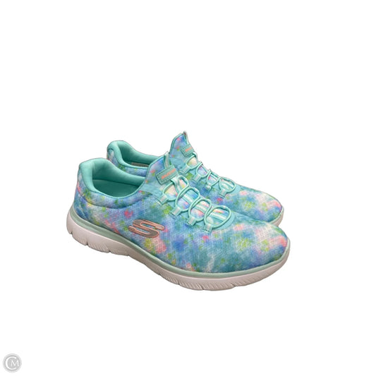 Shoes Sneakers By Skechers In Aqua, Size: 7.5