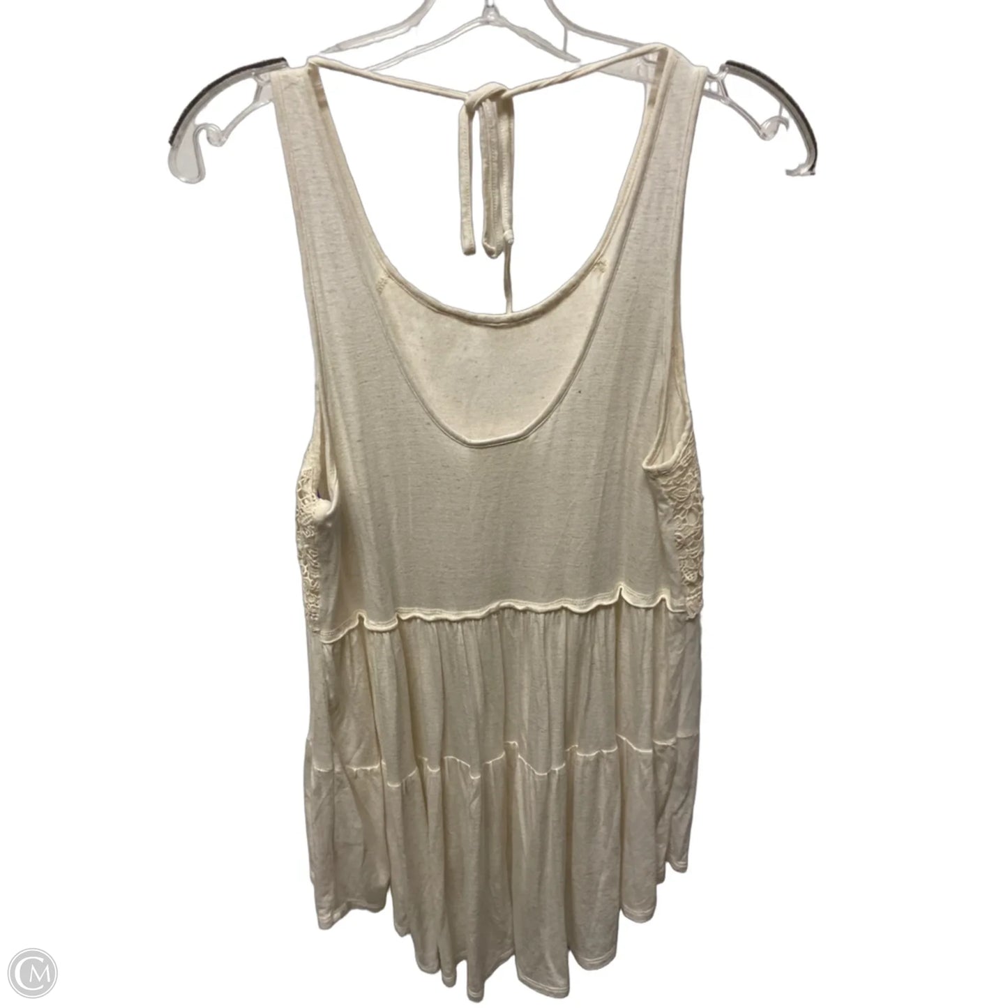 Top Sleeveless By Belle Du Jour In Beige, Size: L