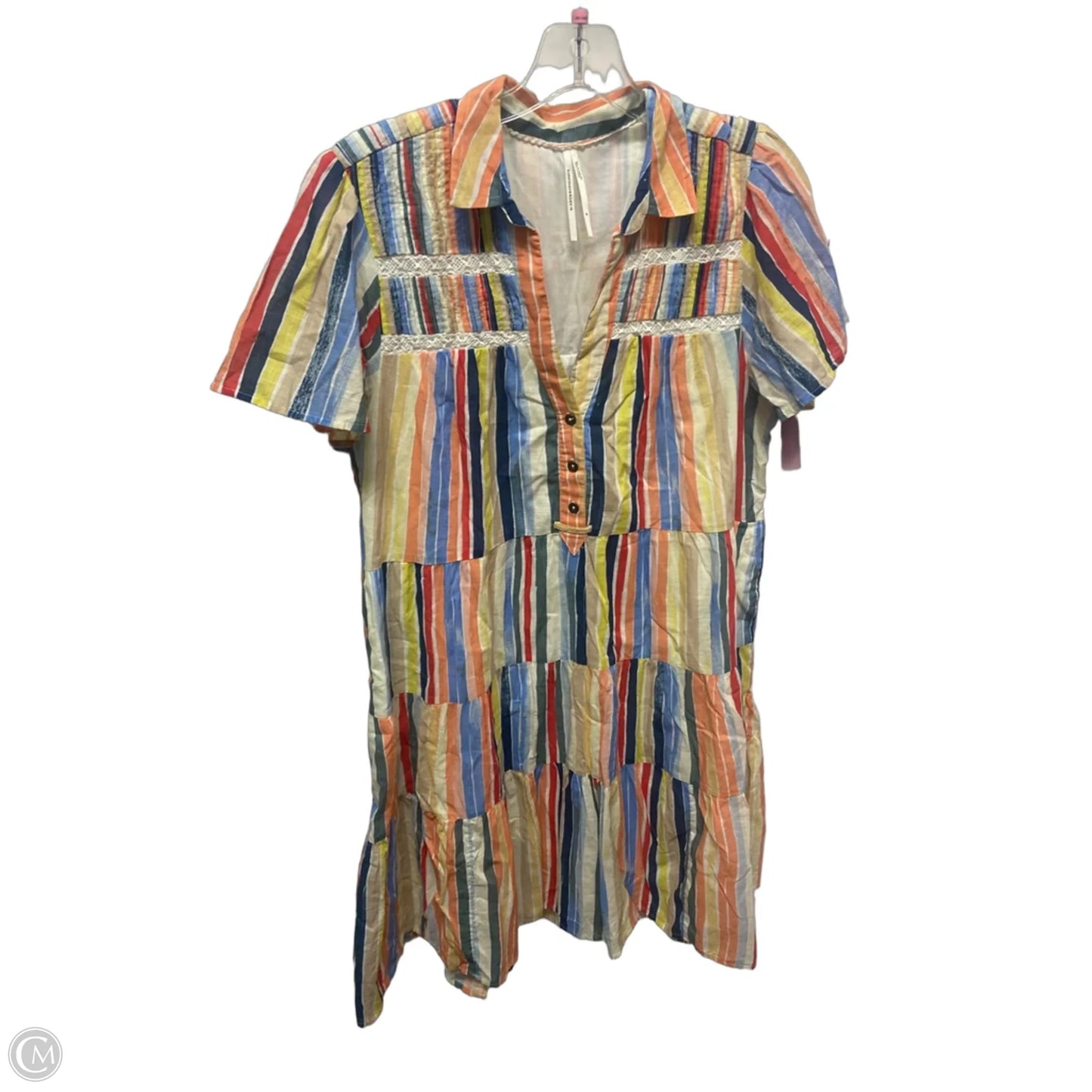 Dress Casual Short By Anthropologie In Striped Pattern, Size: M