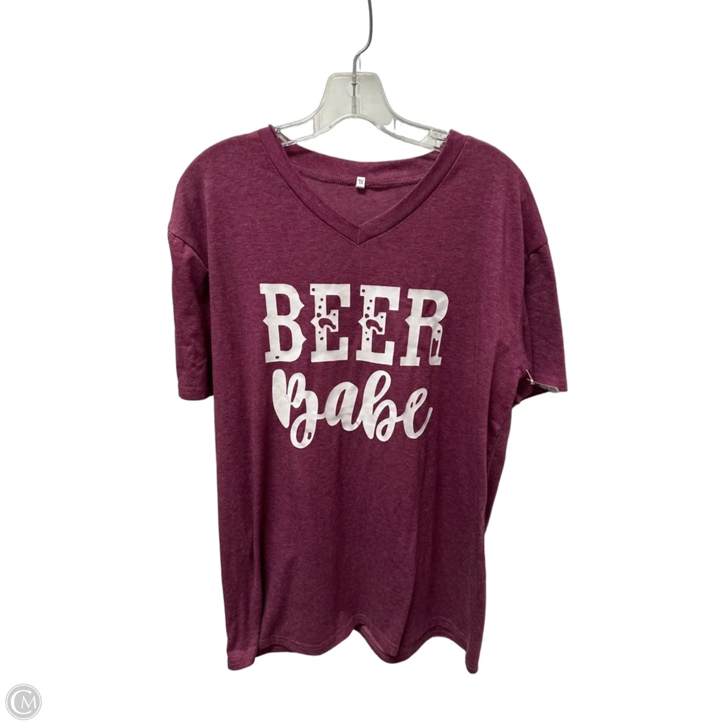 Top Short Sleeve Basic By Clothes Mentor In Purple, Size: Xl