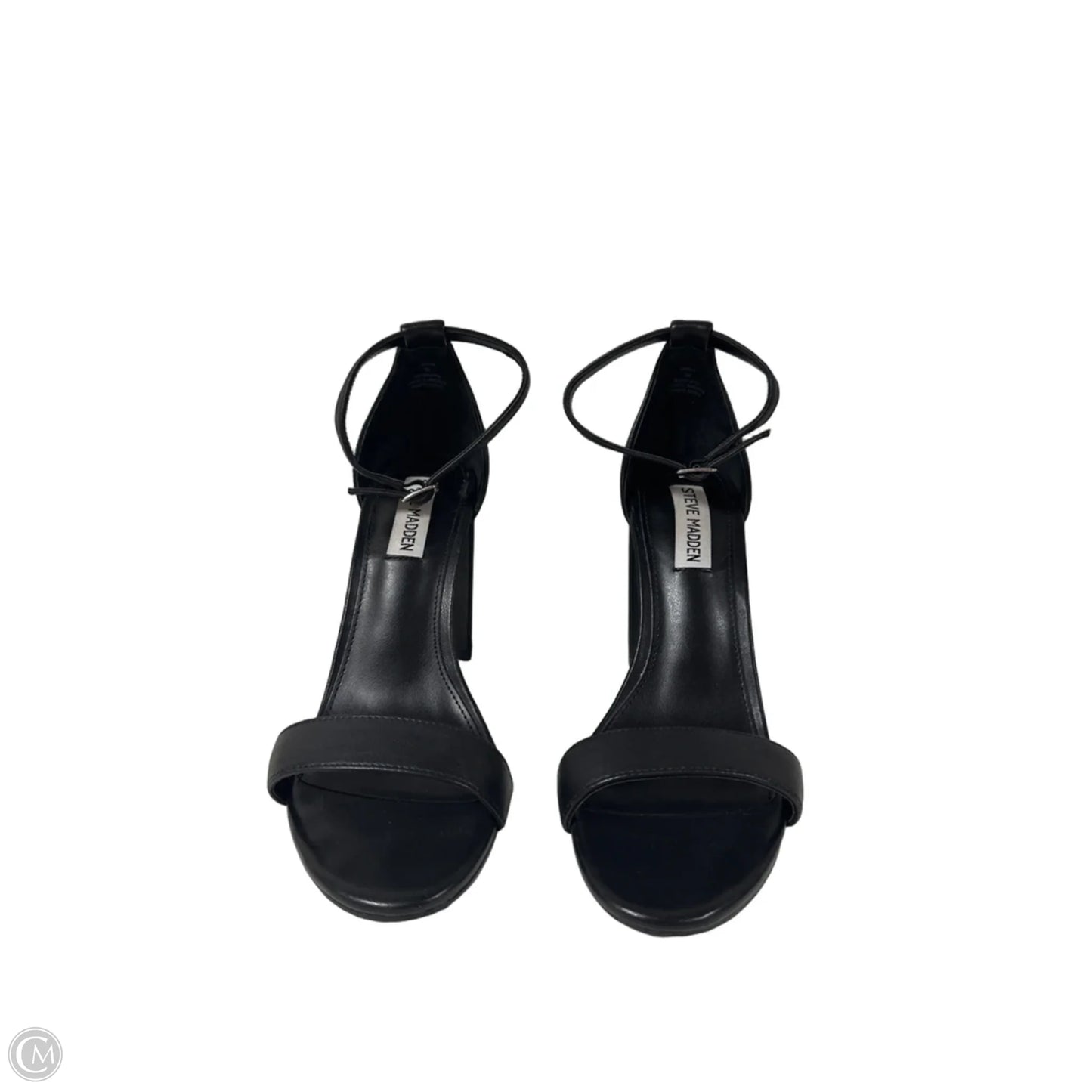 Sandals Heels Block By Steve Madden In Black, Size: 9