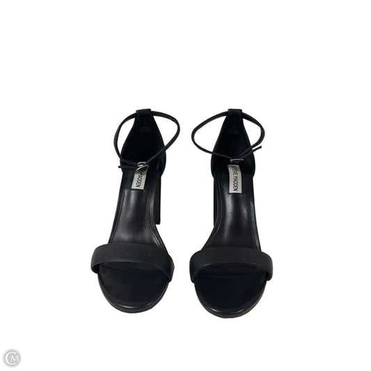 Sandals Heels Block By Steve Madden In Black, Size: 9
