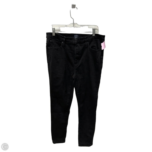 Jeans Skinny By J. Crew In Black Denim, Size: 10