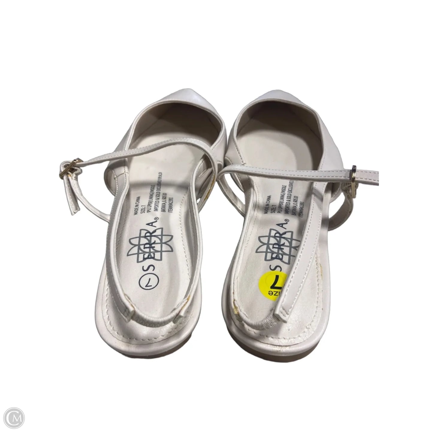 Shoes Flats By Serra In Cream, Size: 7