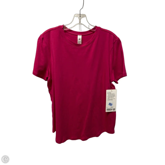 Top Short Sleeve Basic By Lululemon In Pink, Size: 8