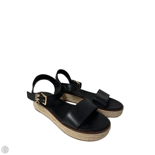 Sandals Flats By Michael By Michael Kors In Black, Size: 10