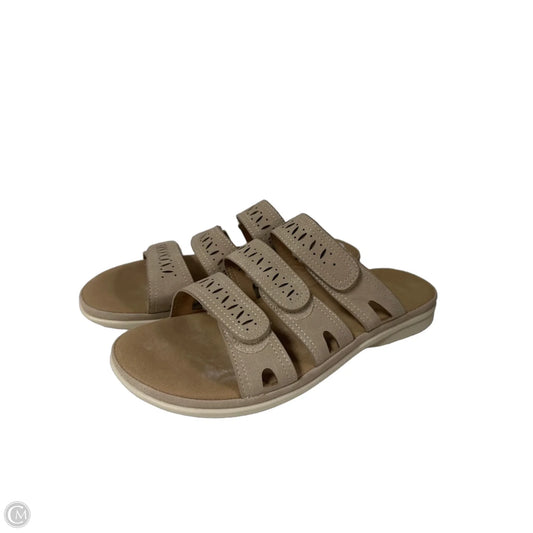 Sandals Flats By Taryn Rose In Taupe, Size: 10
